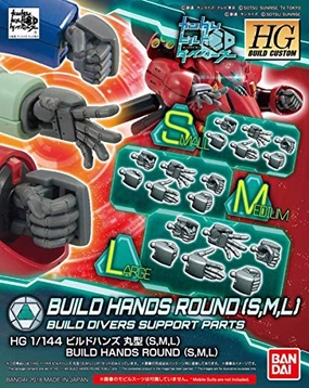Library Decor Hobby Group 1/144 HGBC "Gundam Build Fighters" Buildhands Round (S M L Size)