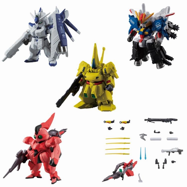 Bandai FW Fusion Works Gundam Converge #Plus 02 Trading Figure Set of 5 Storytelling Prop Vinyl Statue