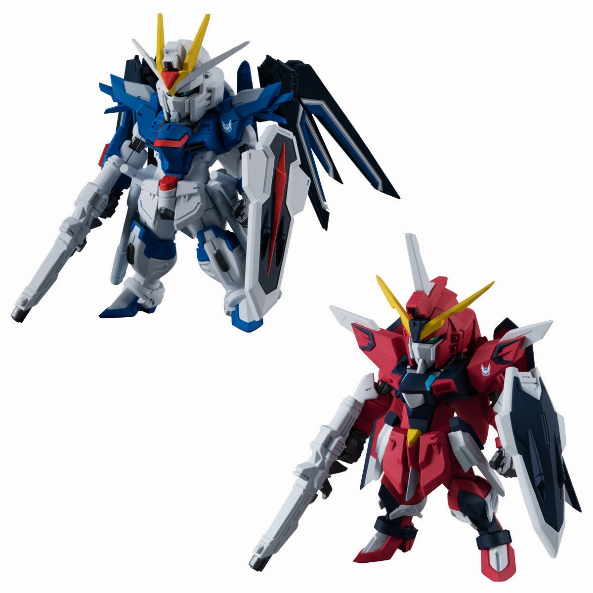 Bandai FW Fusion Works Gundam Converge Seed Freedom Revive (Rising and Immortal) Trading Figure Set of 2 Superhero Toy Collectors Piece
