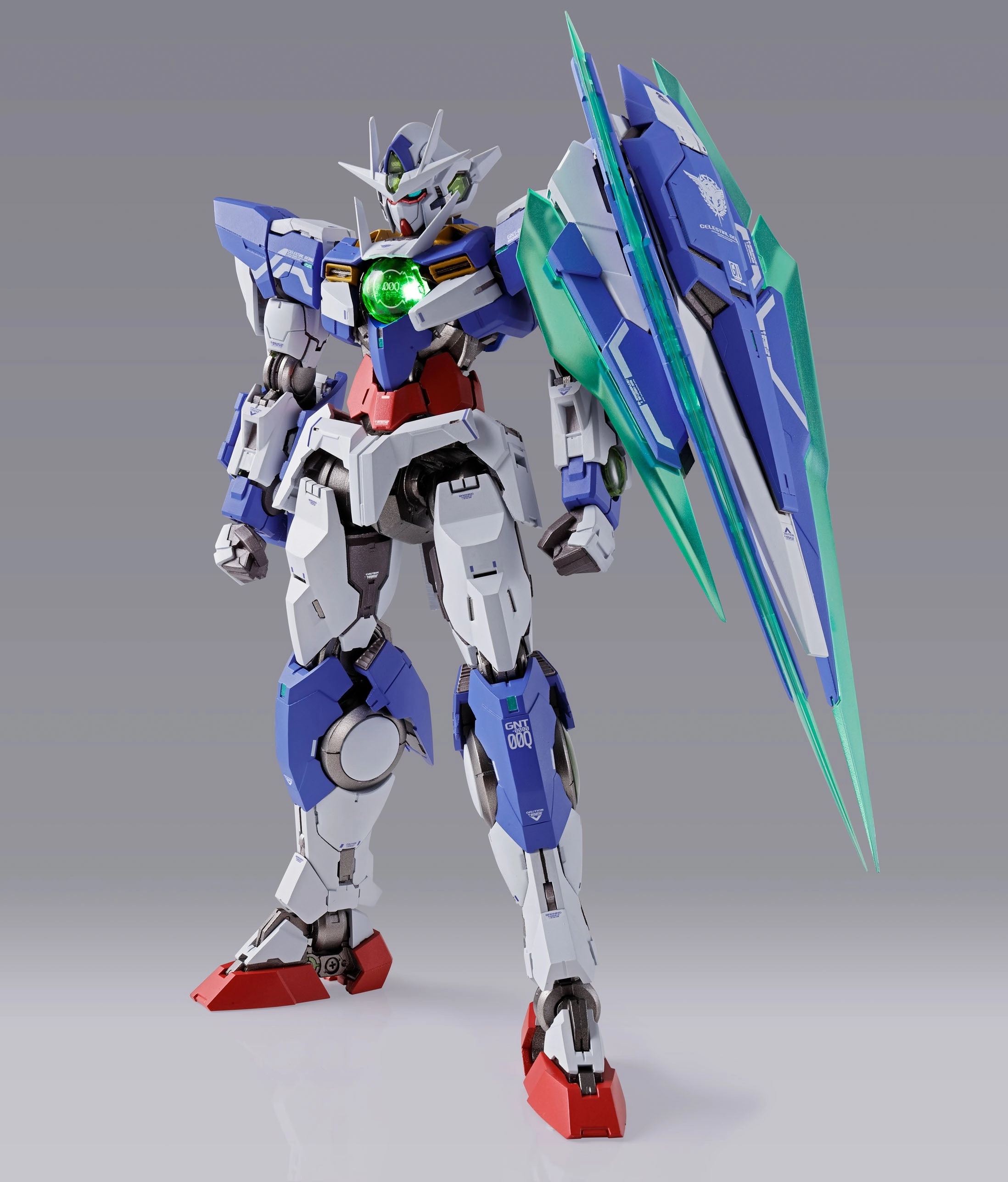 Multi Pose Detailed Statue Bandai Metal Build Gundam 00 Qan[t] (Quanta) Action Figure