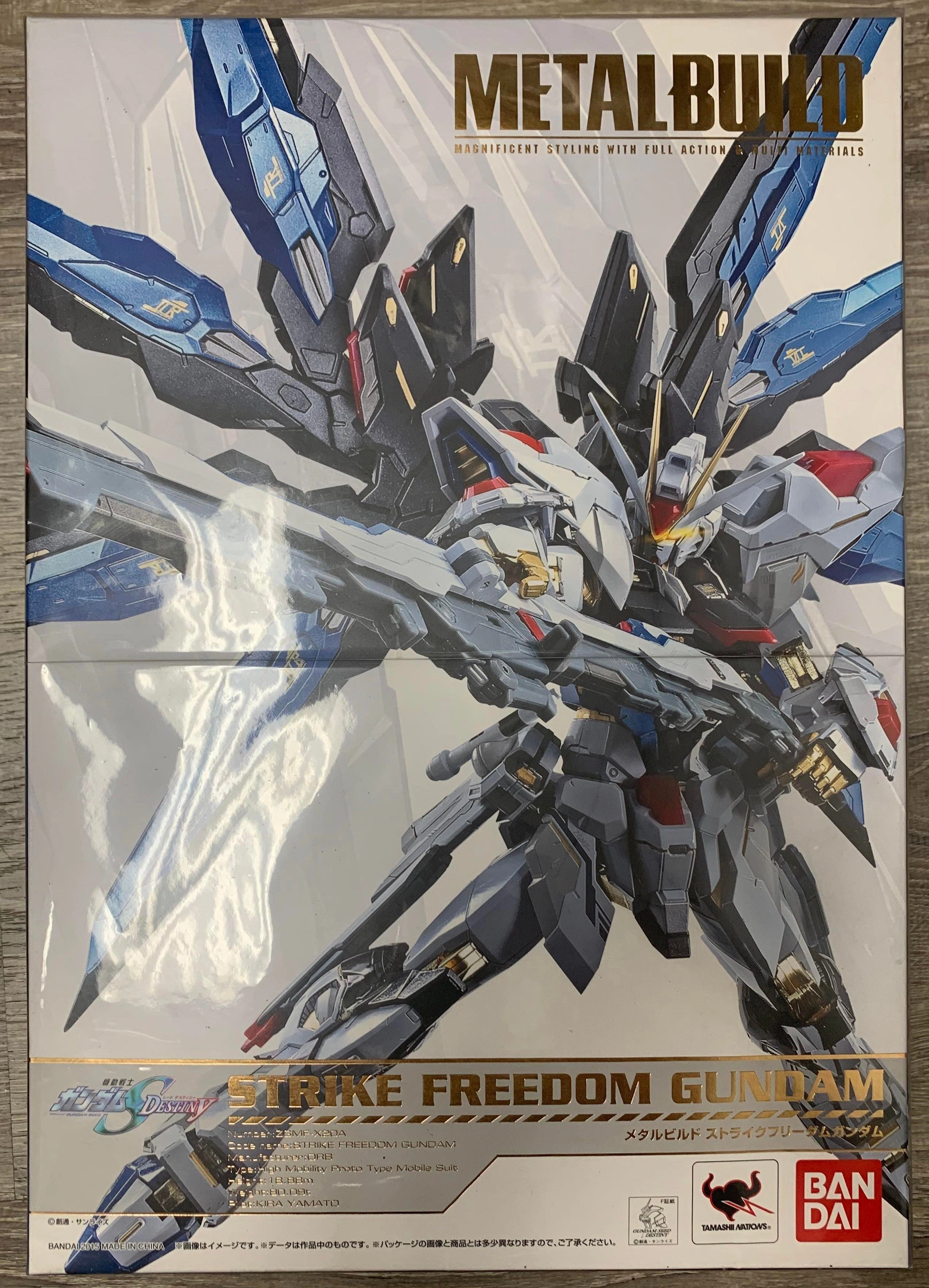 Bird Model Bandai Metal Build Gundam Seed ZGMF-X20A Strike Freedom Action Figure