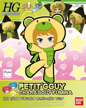 PVC Toy Gundam HGPG Petit'Gguy #17 Chara'gguy Fumina Build Fighters Bear Guy Model Kit