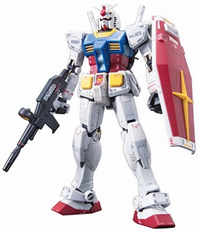 Customizable Toy RX-78-2 Gundam - 1/144 scale - RG (#01) Kidou Senshi Gundam - Bandai