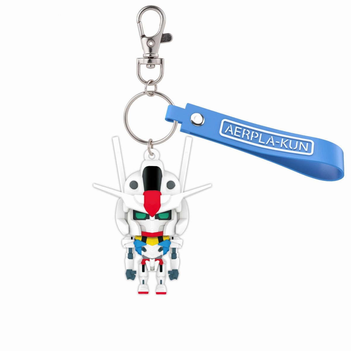 Rubber Toy Casual Fan Gundam Aerpla-kun 3D Rubber Mascot Keychain