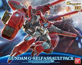 Gundam 1/144 HG Reconguista G #12 Gundam G-Self with Assault Pack Model Kit Instagram Worthy