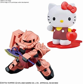 Appreciating Asset Interactive Exhibit SD Gundam Cross Silhouette SDCS Hello Kitty / Char's Custom ZAKU II