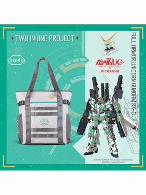 Swapable Head FX Creations RX-0 Unicorn Gundam Two Way Tote Bag GUC76196-21