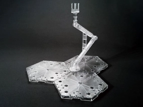Gundam Action Base 4 Clear Stand Model Kit Press Worthy