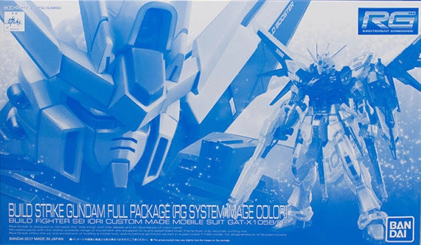 Gundam 1/144 RG GAT-X105B/FP Build Strike Gundam Full Package RG System Image Color Model Kit Bandai Exclusive Casual Fan