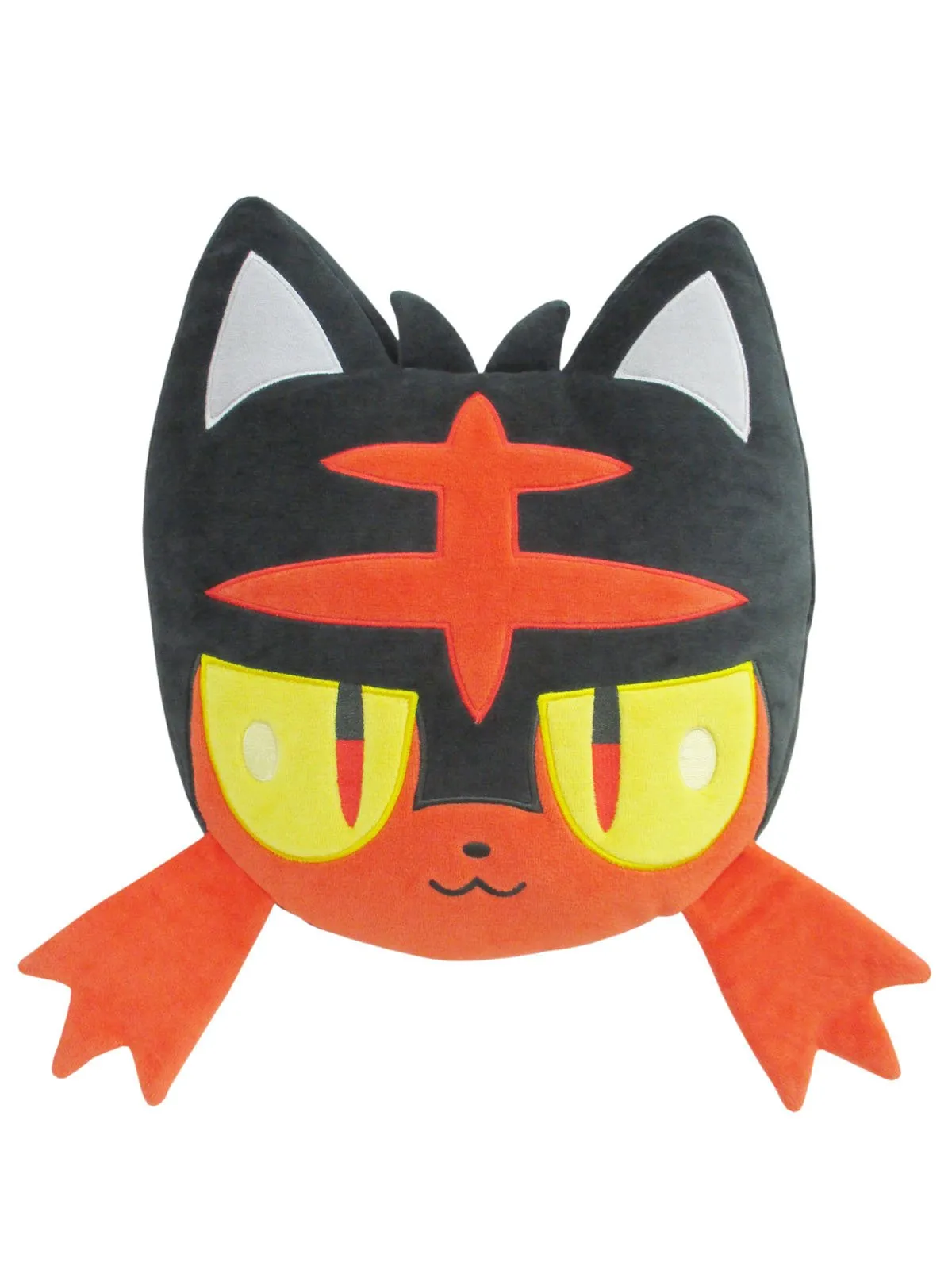 "Pokemon" Mochifuwa Cushion PZ20 Litten Face Diamond Dust Slim Figure