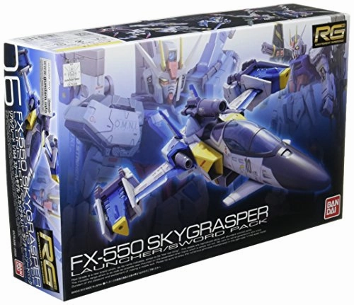 Assembly Required Modular Design FX-550 Sky Grasper with Launcher / Sword Pack - 1/144 scale - RG (#06) Kidou Senshi Gundam SEED - Bandai