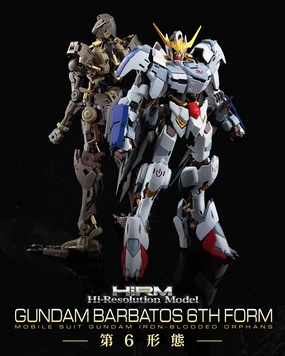 Personal Collection Lifetime Hobby Gundam 1/100 HIRM Hi-Resolution Gundam Barbatos 6th Form Gundam Iron-Blooded Orphans Model Kit
