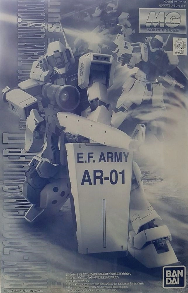 Gundam 1/100 MG Gundam 0079 GM Sniper II (2) White Dingo Team Custom Model Kit Exclusive Detailed Sculpture