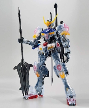 Cat Figurine Gundam 1/100 MG Gundam Barbatos (Clear Color) The Gundam Base Limited Model Kit Exclusive