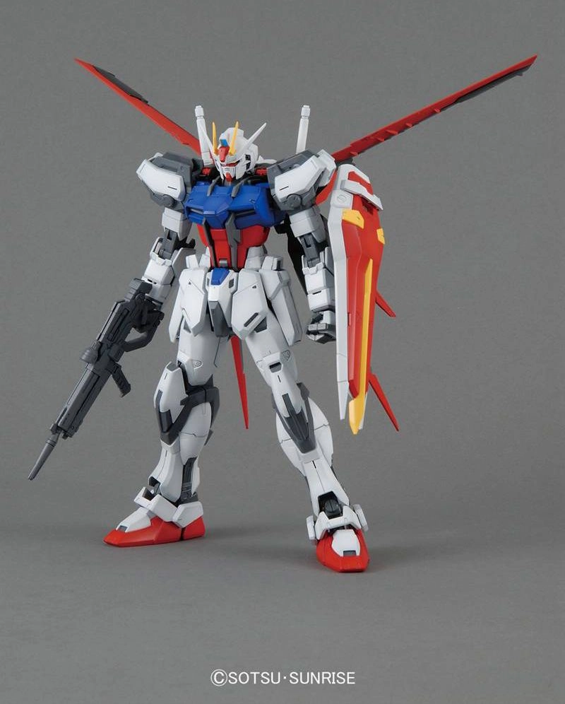 Animation Cel Modern Art Gundam 1/100 MG Seed GAT-X105 AQM/E-X01 Aile Strike Gundam Ver. RM Model Kit