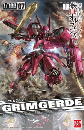 Silver Coated Model Kit Gundam 1/100 NG #07 Grimgerde Iron-Blooded Orphans Model Kit