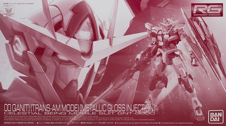 Chibi Replica Auction Item Gundam 1/144 Gundam 00 GNT-0000 OO Qan[T] (00 Quanta) Trans-Am Mode  Model Kit Exclusive