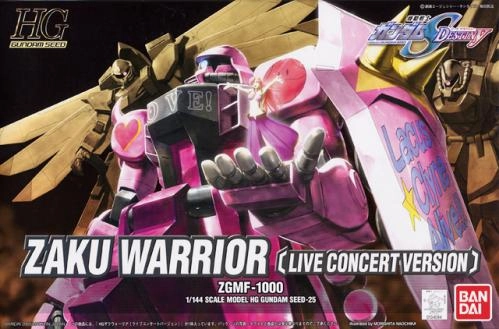 Robot Replica Gundam 1/144 HG Seed #25 Zaku Warrior Live Concert Version ZGMF-1000 Destiny Model Kit