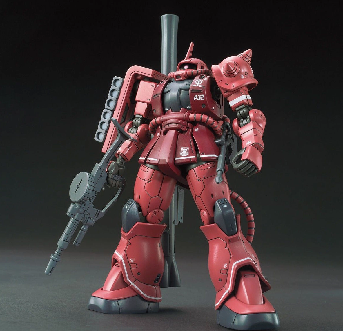 Marvel Universe Posable Model Gundam 1/144 HG The Origin #024 MS-06S Zaku II Red Comet Ver. Model Kit