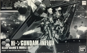 Grand Prize Wedding Topper Gundam 1/144 HGBF Hi-V Nu Gundam Influx Allan Adam's Model Kit P-Bandai Build Fighters Try Model Kit Exclusive