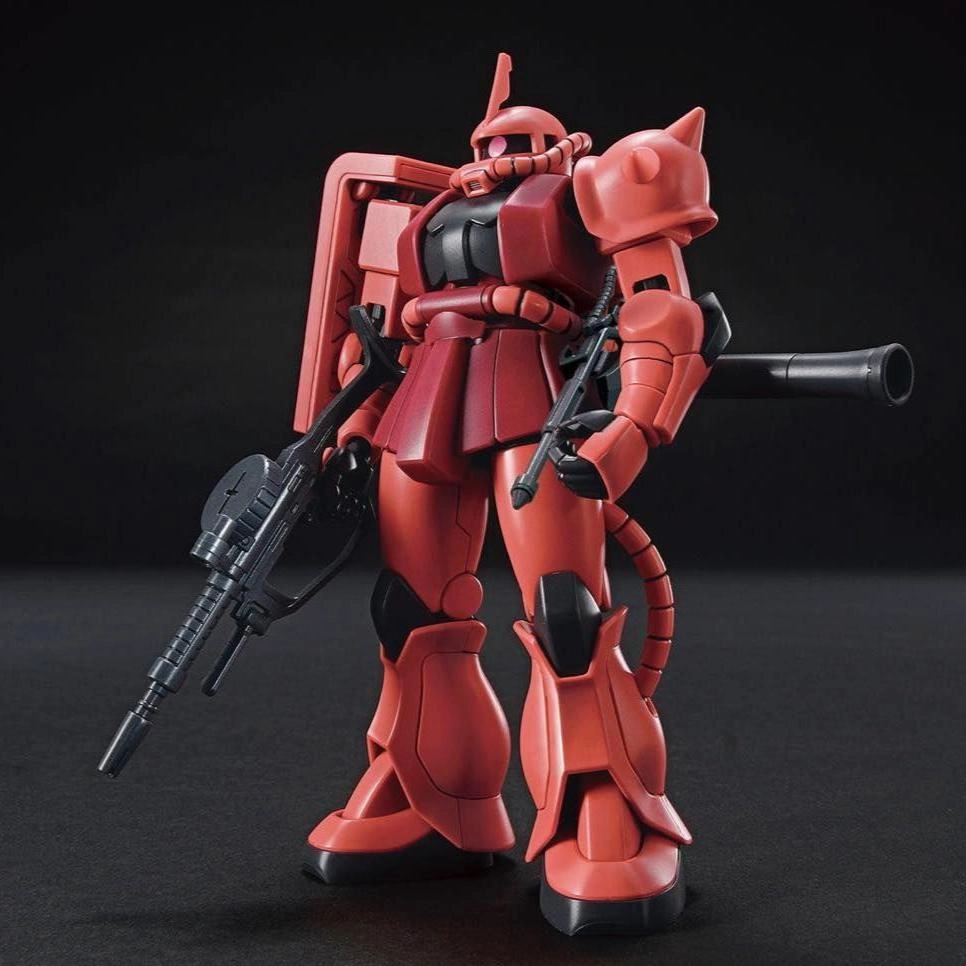 Gundam 1/144 HGUC #234 Gundam 0079 MS-06S Char's Zaku II (Revive Ver.) Model Kit Artistic Sculpture