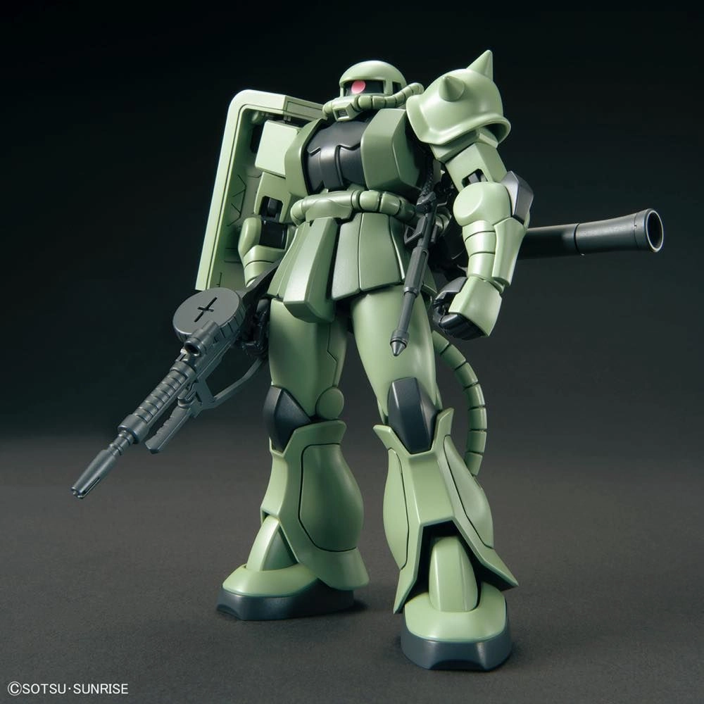 Hero Figure Bookcase Display Gundam 1/144 HGUC #241 Gundam 0079 MS-06 Zaku II (Revive Ver.) Model Kit
