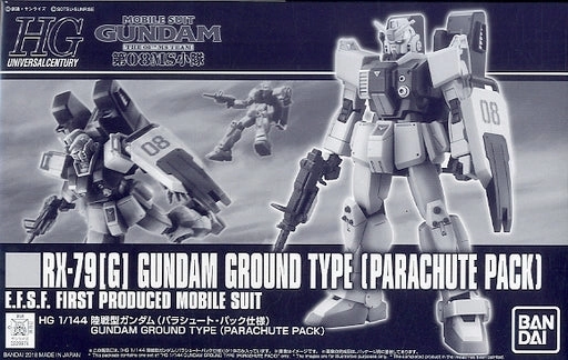 Poseable Collectible Personal Treasure Gundam 1/144 HGUC RX-79[G] Gundam Ground Type (Parachute Pack) 08th MS Team Model Kit Exclusive