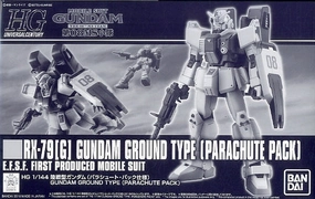Poseable Collectible Personal Treasure Gundam 1/144 HGUC RX-79[G] Gundam Ground Type (Parachute Pack) 08th MS Team Model Kit Exclusive