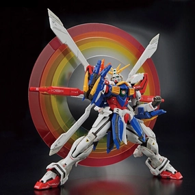 Gundam 1/144 RG #37 G Gundam GF13-017NJII God Gundam (Burning Gundam) Model Kit Custom Figure Staircase Decor