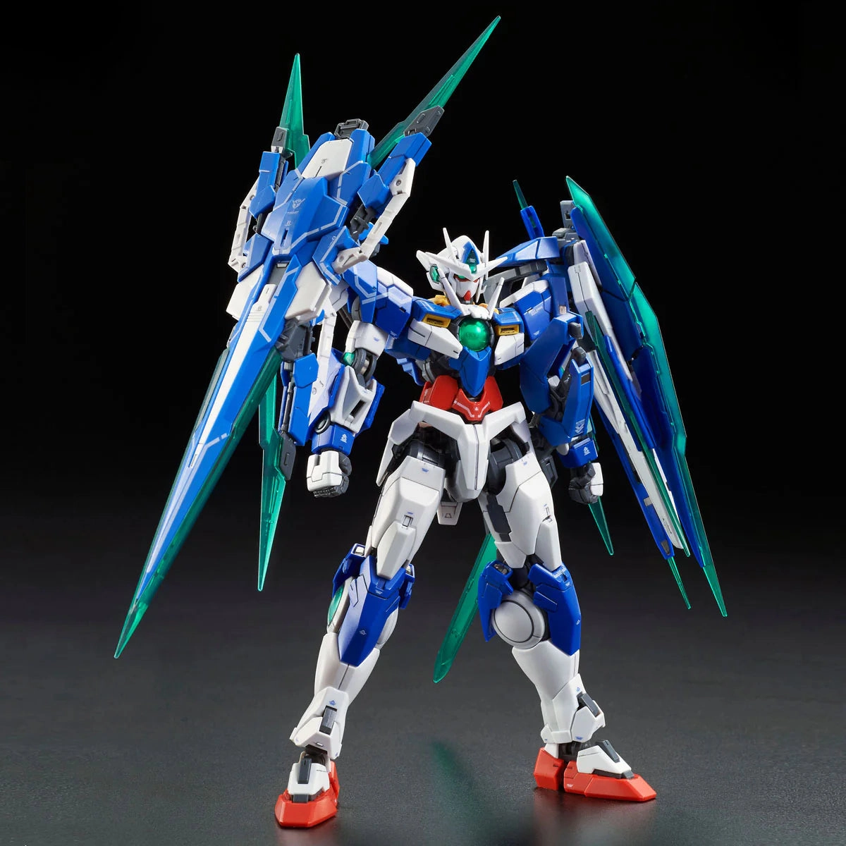 Gundam 1/144 RG GNT-0000/FS 00 Qan[T] Full Saber Model Kit Exclusive Vinyl Hero Fantasy Figure