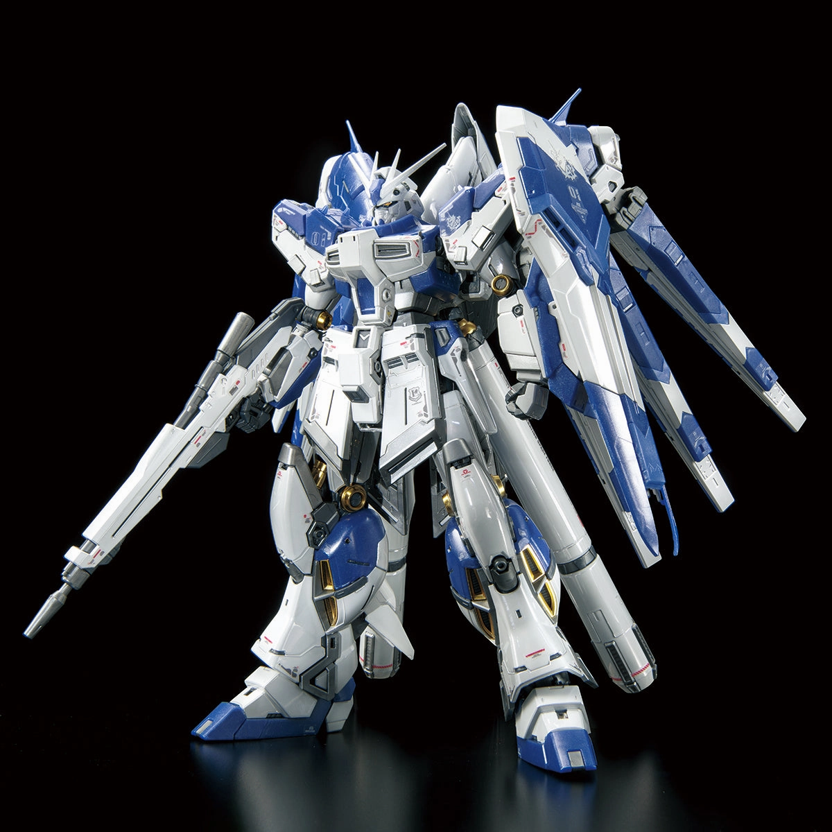DIY Model Extinct Creature Gundam 1/144 RG Hi-v (Hi Nu) Gundam (Titanium Finish) The Gundam Base Limited Model Kit Exclusive