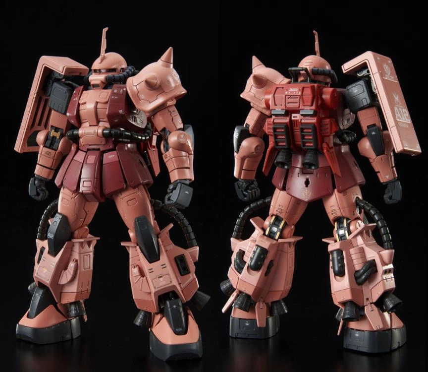 Gundam 1/144 RG High Mobility Type Zaku II (Team Monstre Custom) Model Kit Exclusive Pearlescent Shine Miniature Replica