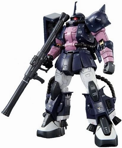 Pride And Joy Gundam 1/144 RG MS-06R-1A Black Tri-Stars Zaku II 00 Model Kit Bandai Exclusive