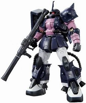 Pride And Joy Gundam 1/144 RG MS-06R-1A Black Tri-Stars Zaku II 00 Model Kit Bandai Exclusive