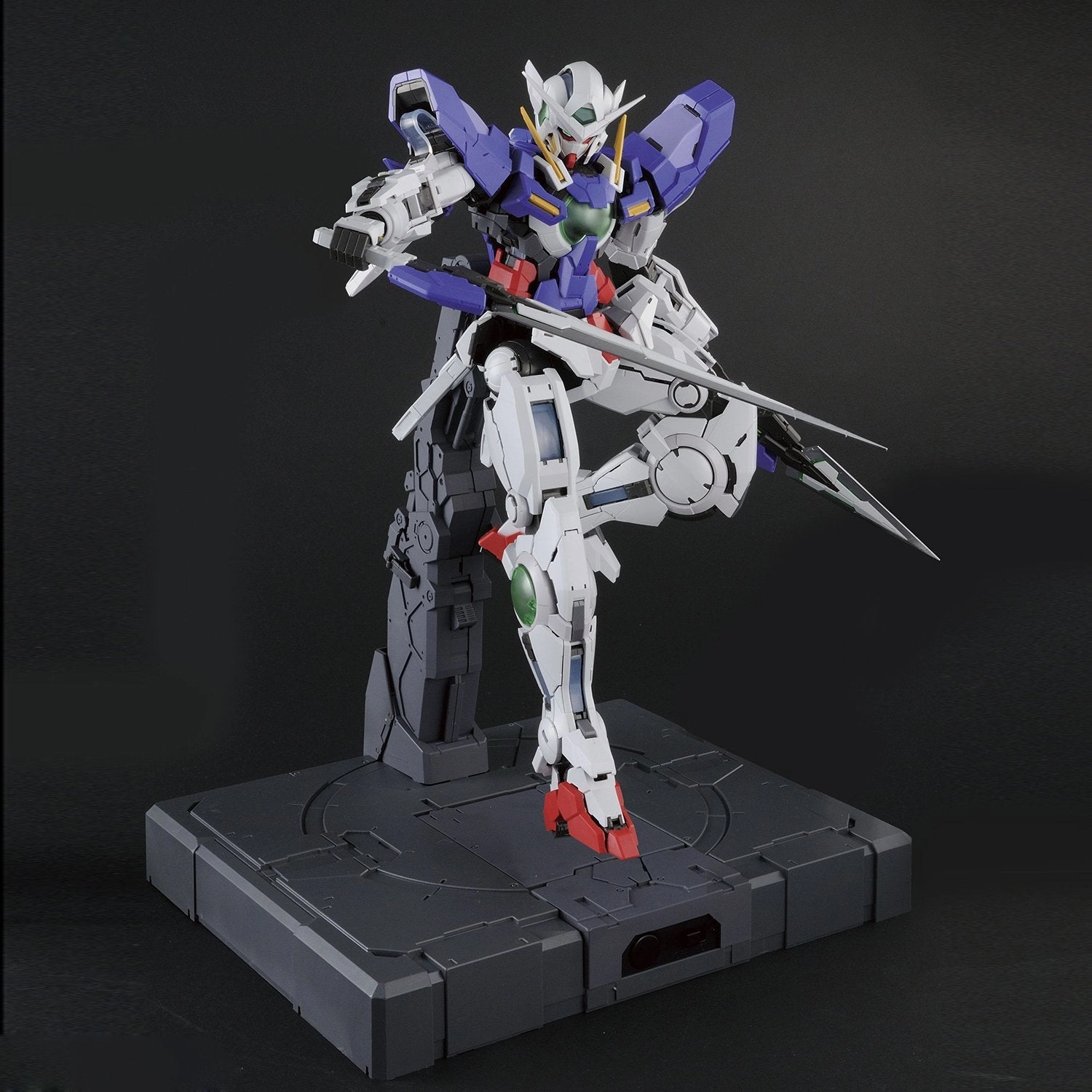 Gundam 1/60 PG Gundam 00 GN-001 Gundam Exia Model Kit Light Up Feature Secret Figure