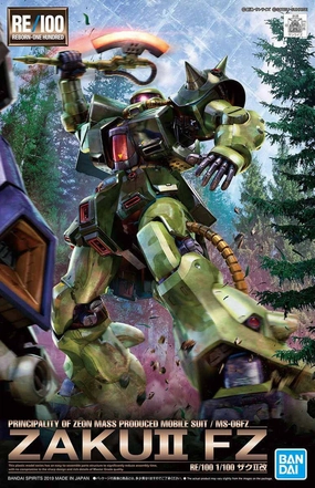 Gundam RE/100 #013 Gundam 0080 MS-06FZ Zaku II FZ Model Kit Nursery Decor