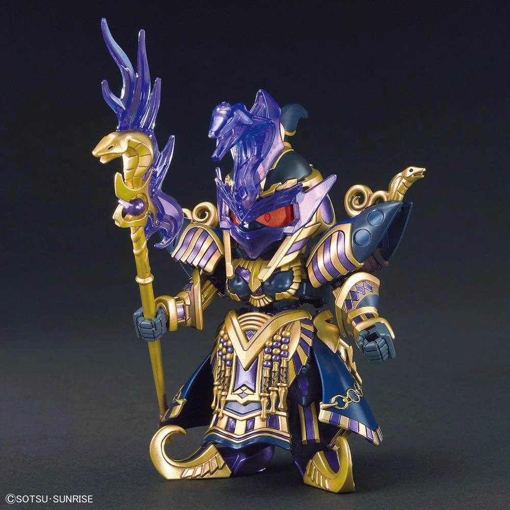 Vintage Statue Gundam SDW #15 SD Gundam World Heroes Cleopatra Qubeley Dark Mask Ver Model Kit