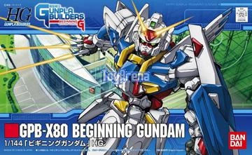 Gunpla 1/144 HG Builders #001 GPB-X80 Beginning Gundam Model Kit Battle Model Tropical theme