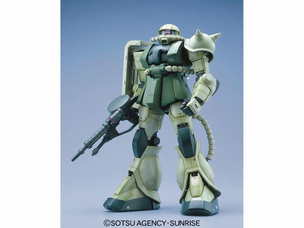 Character Hero Learning Tool Gundam 1/60 PG Gundam 0079 MS-06F Zaku II Green Model Kit