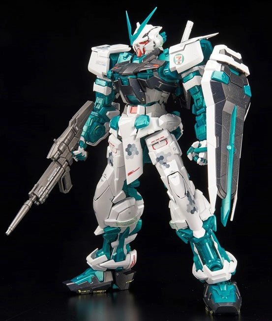 Famous Painting Influencer Pick Gundam 1/60 PG Seed Astray MBF-P04 Astray Green Frame (7-Eleven Color Ver.) Model Kit Exclusive