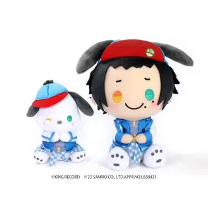 Neutral Color Hypnosismic -Division Rap Battle- Sanrio Nakayoku Edit Plush Set Yamada Jiro x Pochacco