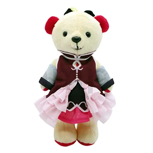 Mini Silhouette Kumamate "Puella Magi Madoka Magica" Plush Mascot & Costume Set Sakura Kyoko