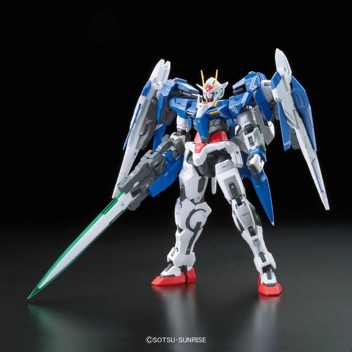 International Icon Display Model Gundam 1/144 RG #18 Gundam 00 GN-0000 GNR-010 00 Raiser Model Kit