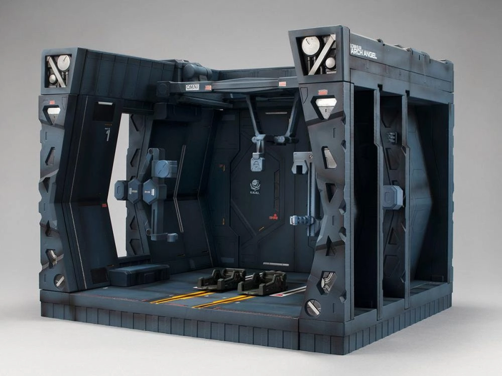 Holiday Ornament Ceramic Sculpture Megahouse Realistic Model Series 1/144 HG Gundam Seed GS05 Archangel Hangar Display