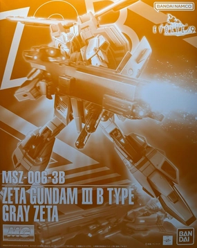 Gaming Toy Expert Level Gundam 1/100 MG Gundam Evolve/9 MSZ-006-3B Zeta Gundam III B Type Gray Zeta Gundam Model Kt Exclusive