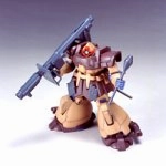 MS-09F/trop Dom Tropen (Sand Brown version) - 1/144 scale - HGUC (#027) Kidou Senshi Gundam 0083 Stardust Memory - Bandai Literary Figure
