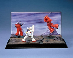 Press Worthy MS-14S (YMS-14) Gelgoog Commander Type RX-77-2 Guncannon RX-78-2 Gundam Offense and Defense of Texas - 1/250 scale - Kidou Senshi Gundam - Bandai