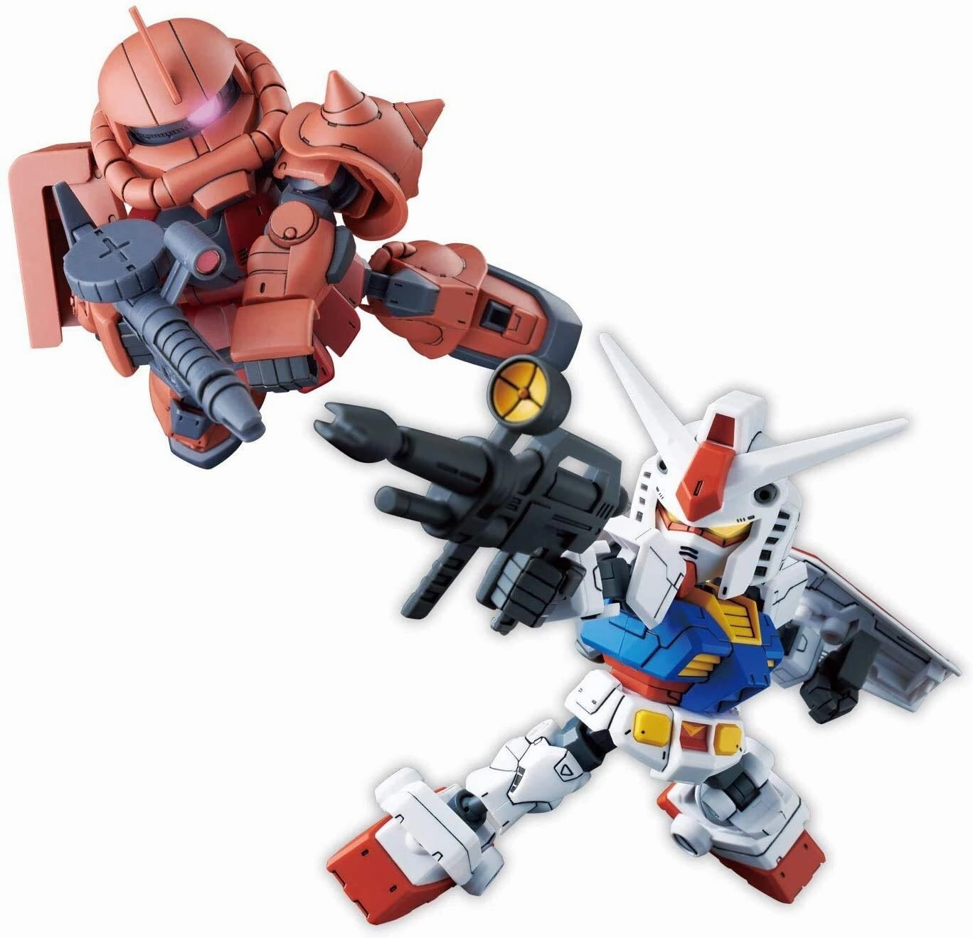 SD Gundam Cross Silhouette SDCS RX-78-2 Gundam & Char's Custom ZAKU II World Heritage Brand Collaboration