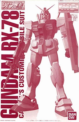 PVC Model RX-78/C.A. Gundam Char Aznable Custom (Ver. 1.0 version) - 1/100 scale - MG, Kidou Senshi Gundam: Gihren no Yabou, Zeon no Keifu - Bandai