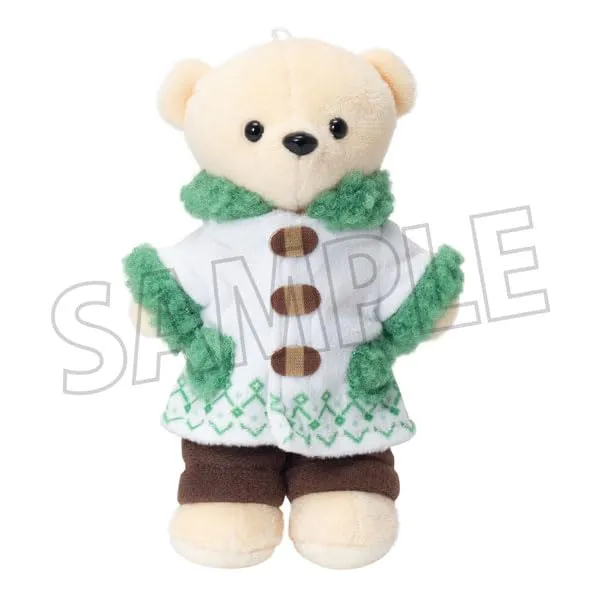 Kumamate Kumamate Duffle Coat Green Costume for Plush Cloudy Weather